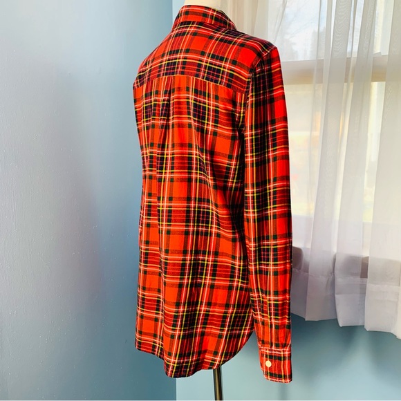 Old Navy Red Plaid Flannel Classic Button Down - Picture 5 of 8